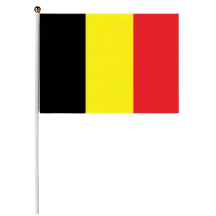 Belgium Flag 30x45cm with stick