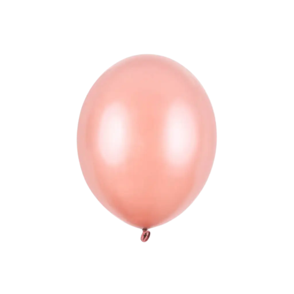 Pack of 100 metallic Rose Gold Balloons