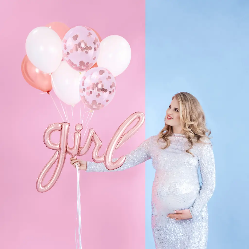 Pack of 100 metallic Rose Gold Balloons