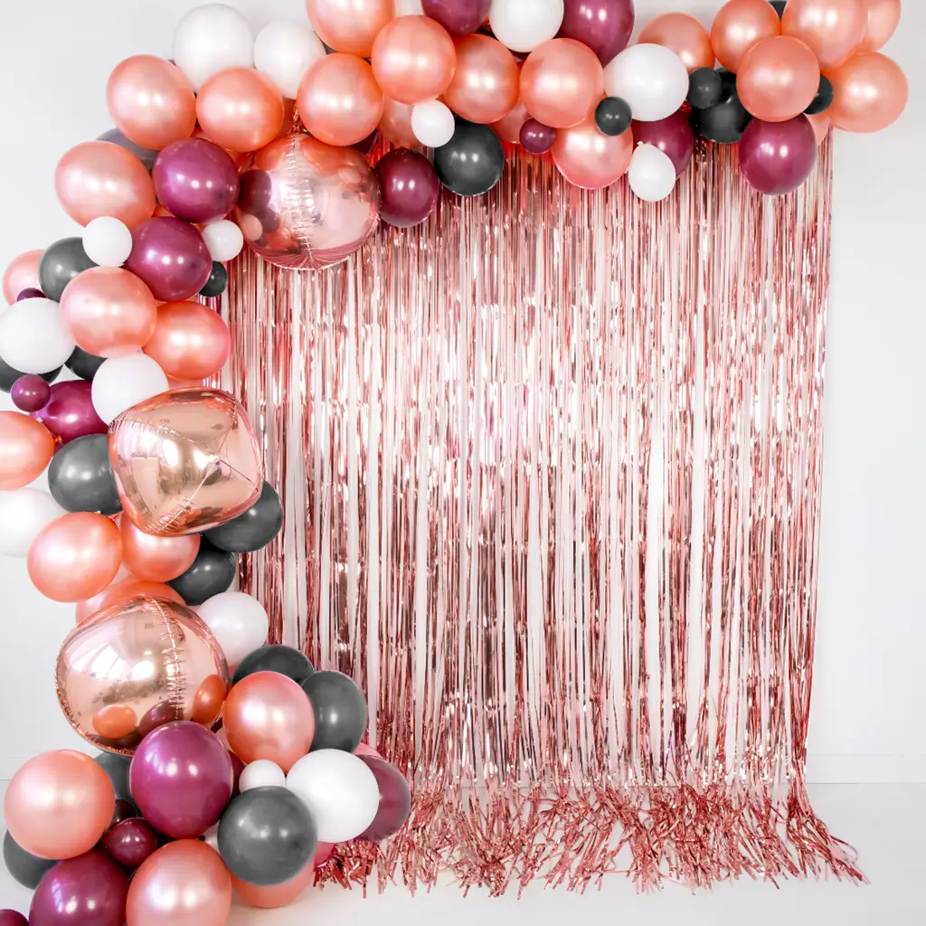 Pack of 100 metallic Rose Gold Balloons