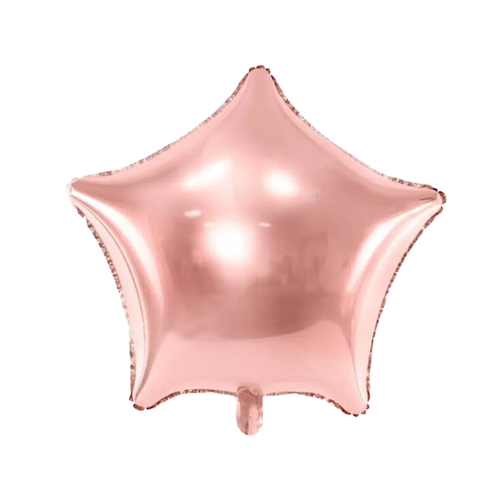 Metallic Star Balloon Rose Gold 48cm