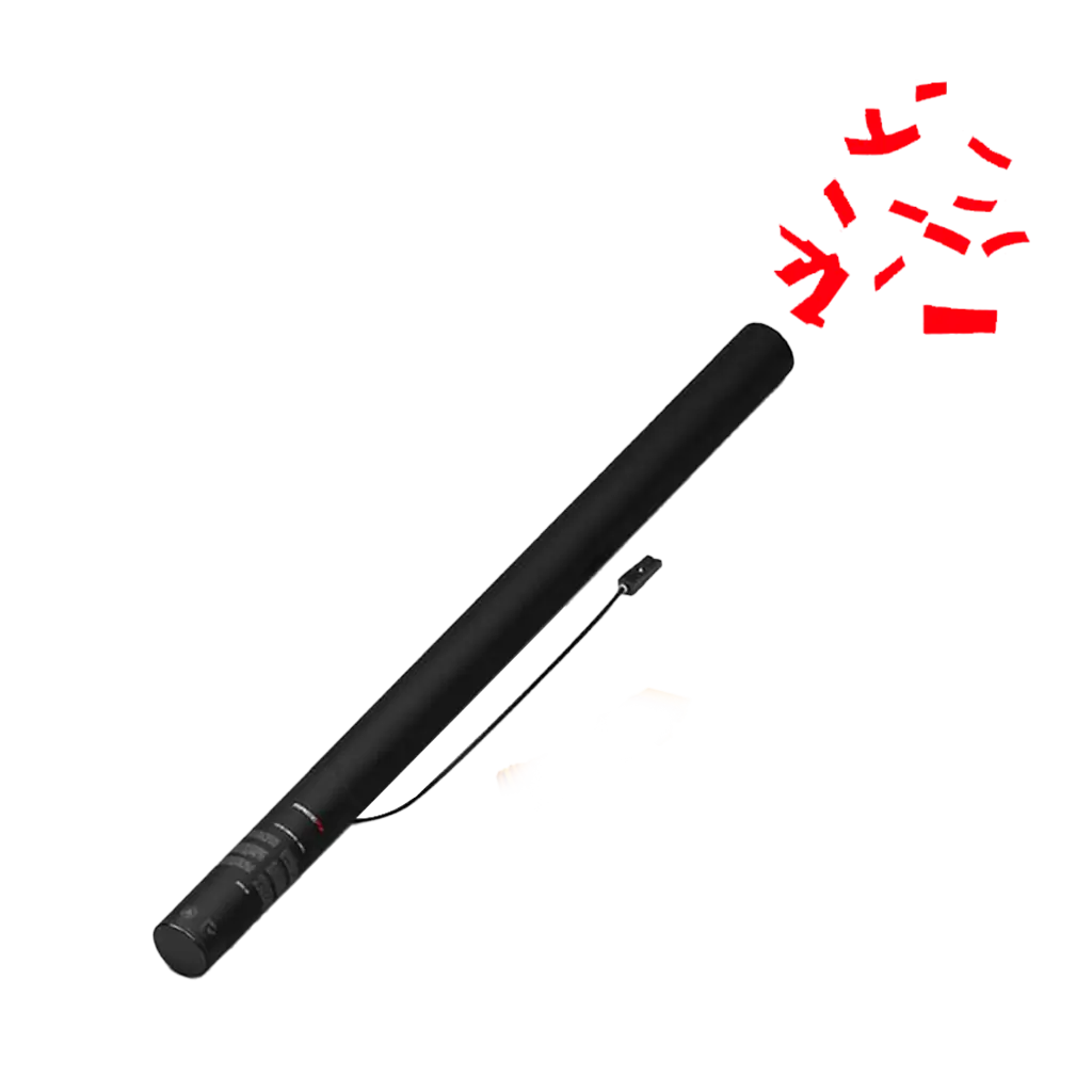 Electric confetti gun red 80 cm