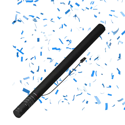 Electric confetti gun blue 80 cm