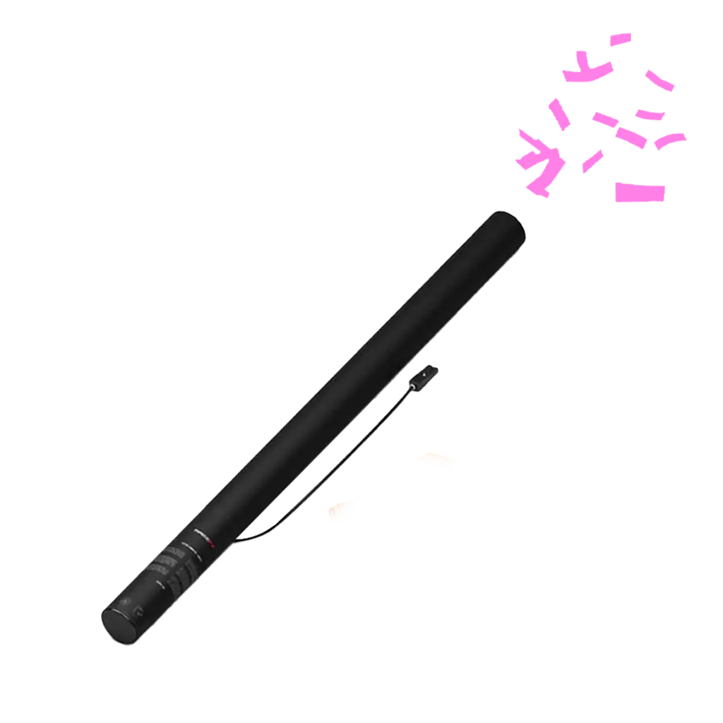 Electric confetti gun pink 80 cm