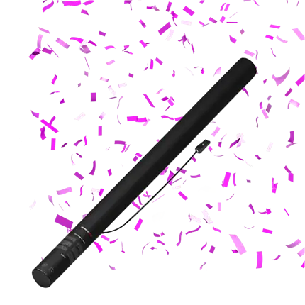 Electric confetti gun pink 80 cm