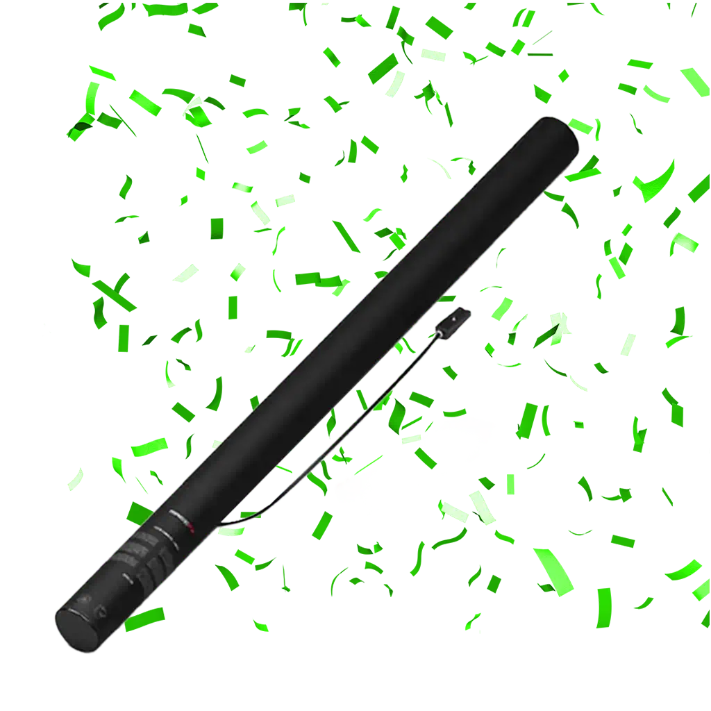 Green electric confetti gun 80 cm