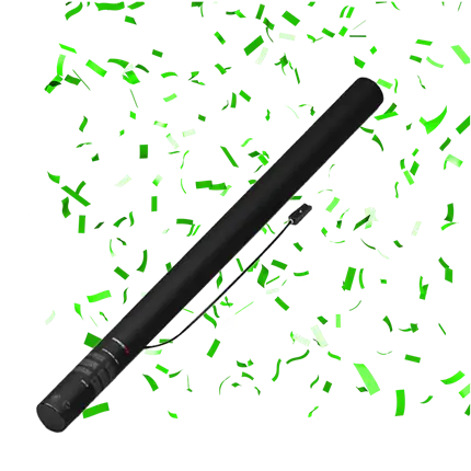Green electric confetti gun 80 cm
