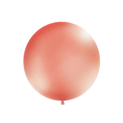 Giant Balloon 100cm Pink Gold Metallic