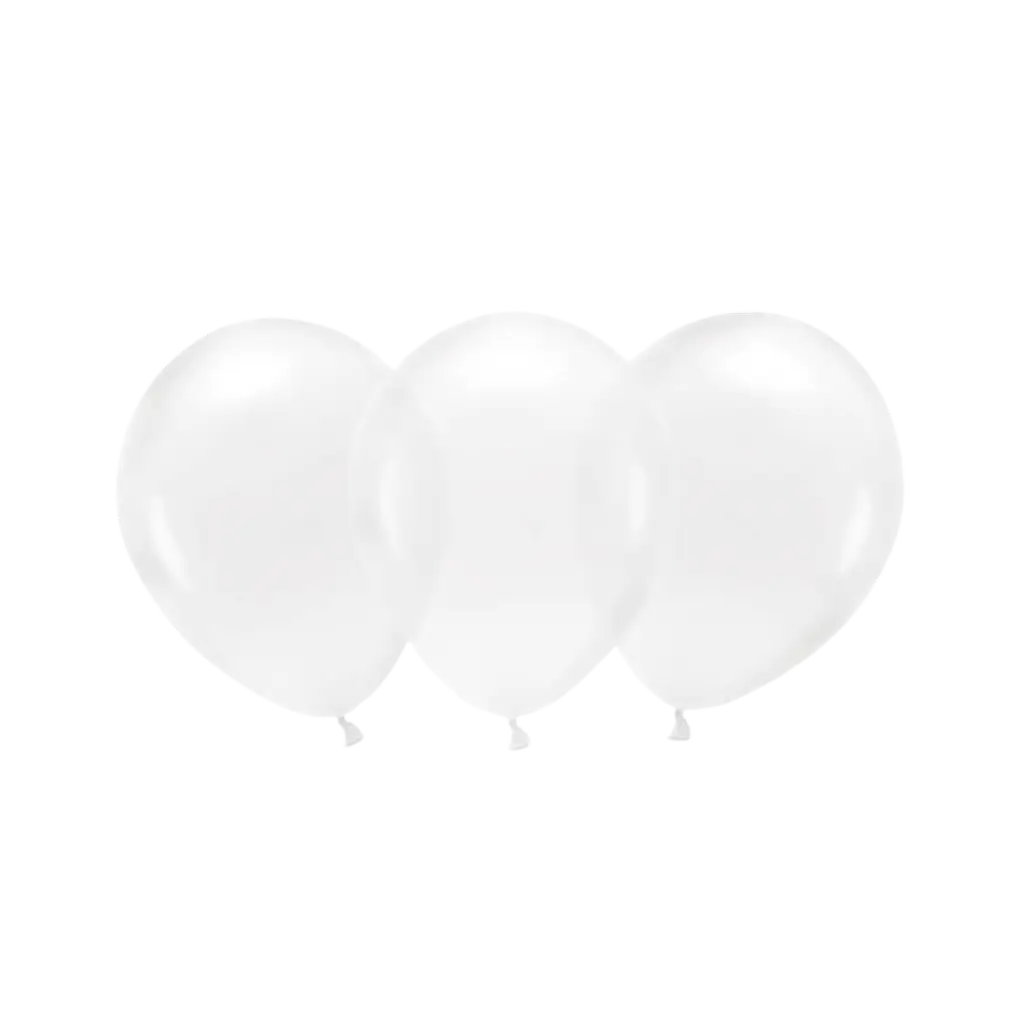 Pack of 100 Clear Biodegradable Balloons