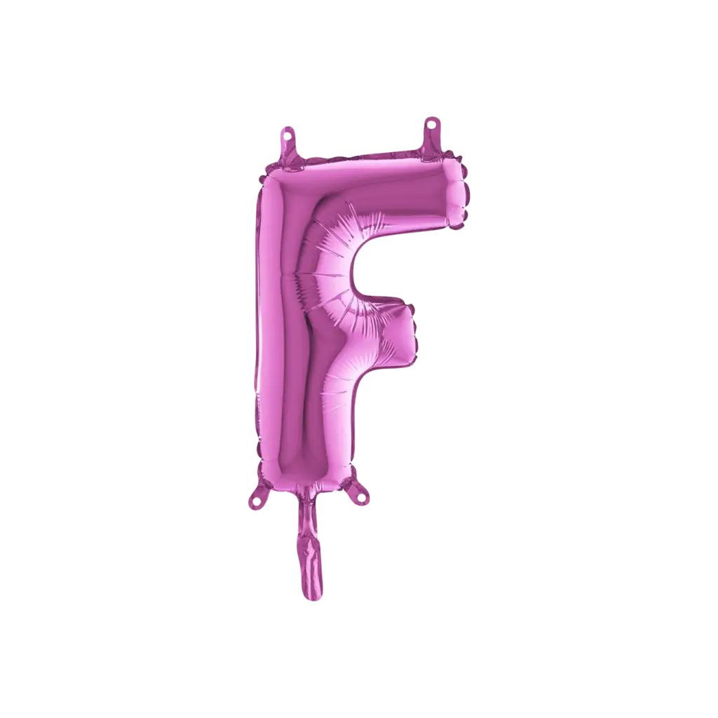 Balloon Letter F Pink - 35cm