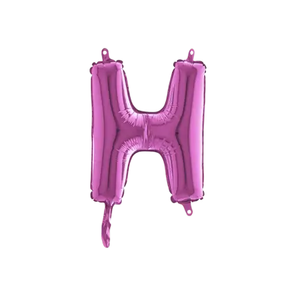 Balloon Letter H Pink - 35cm