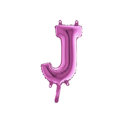 Balloon Letter J Pink - 35cm