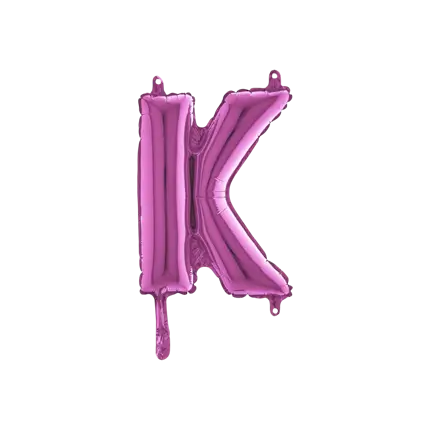 Balloon Letter K Pink - 35cm