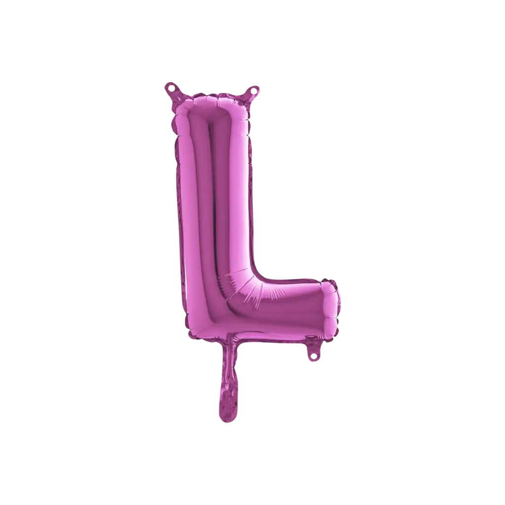 Balloon Letter L Pink - 35cm