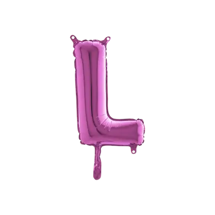 Balloon Letter L Pink - 35cm