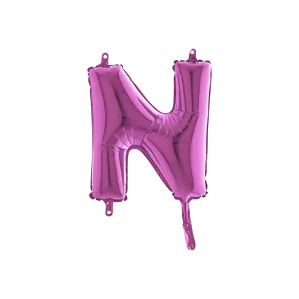 Balloon Letter N Pink - 35cm