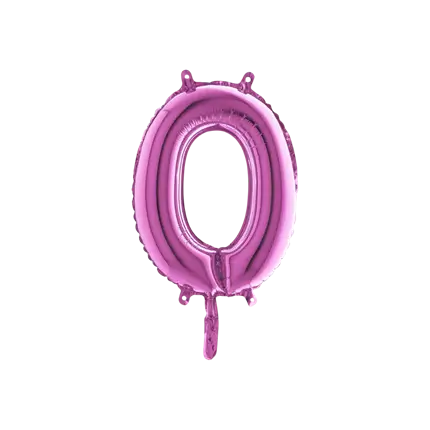 Balloon Letter O Pink - 35cm