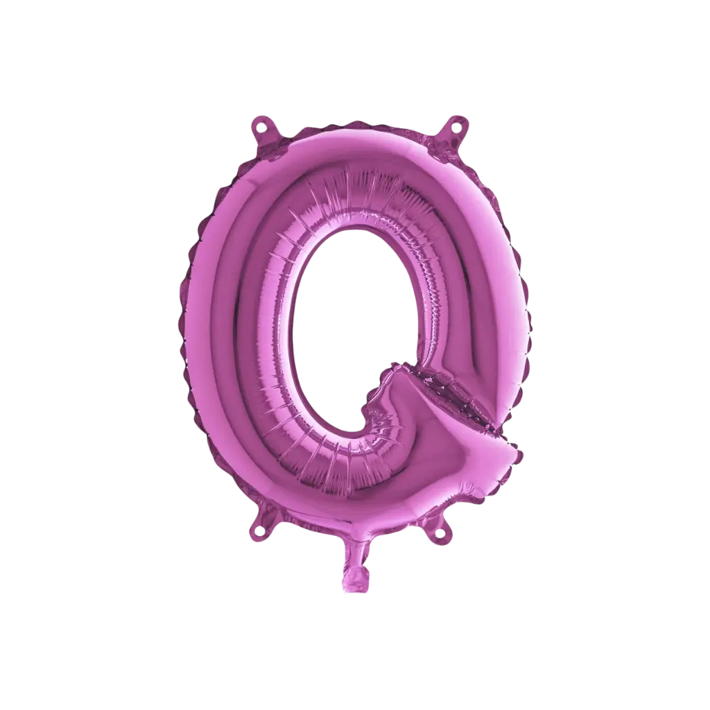 Balloon Letter Q Pink - 35cm