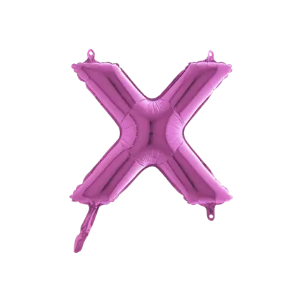 Balloon Letter X Pink - 35cm