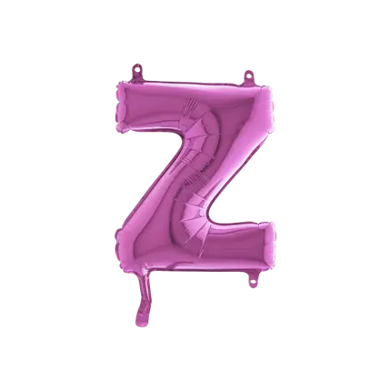 Balloon Letter Z Pink - 35cm