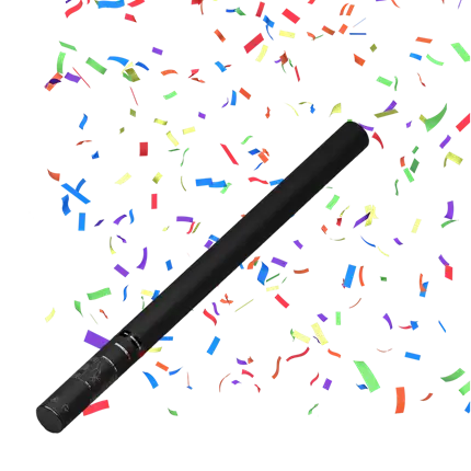 Multicolour Manual Confetti Cannon 80 cm