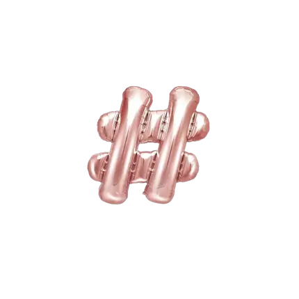 Balloon # Rose Gold 35cm