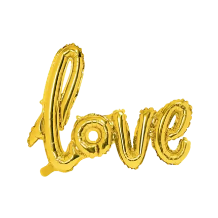 Love Gold Balloon 73x59cm