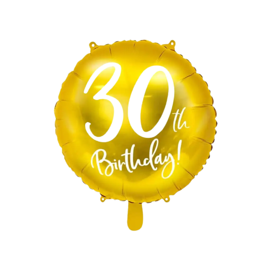 30th Birthday Balloon Gold ø45cm