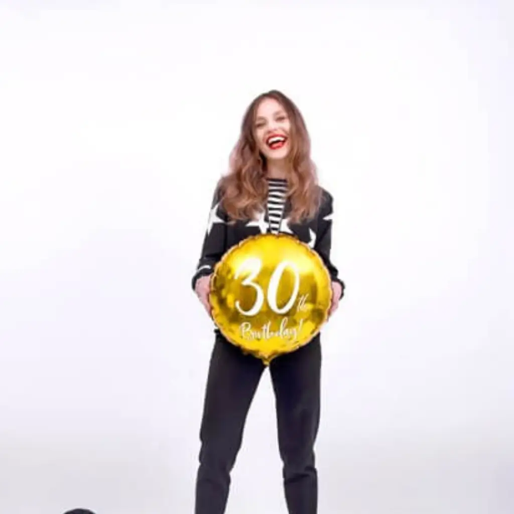 30th Birthday Balloon Gold ø45cm