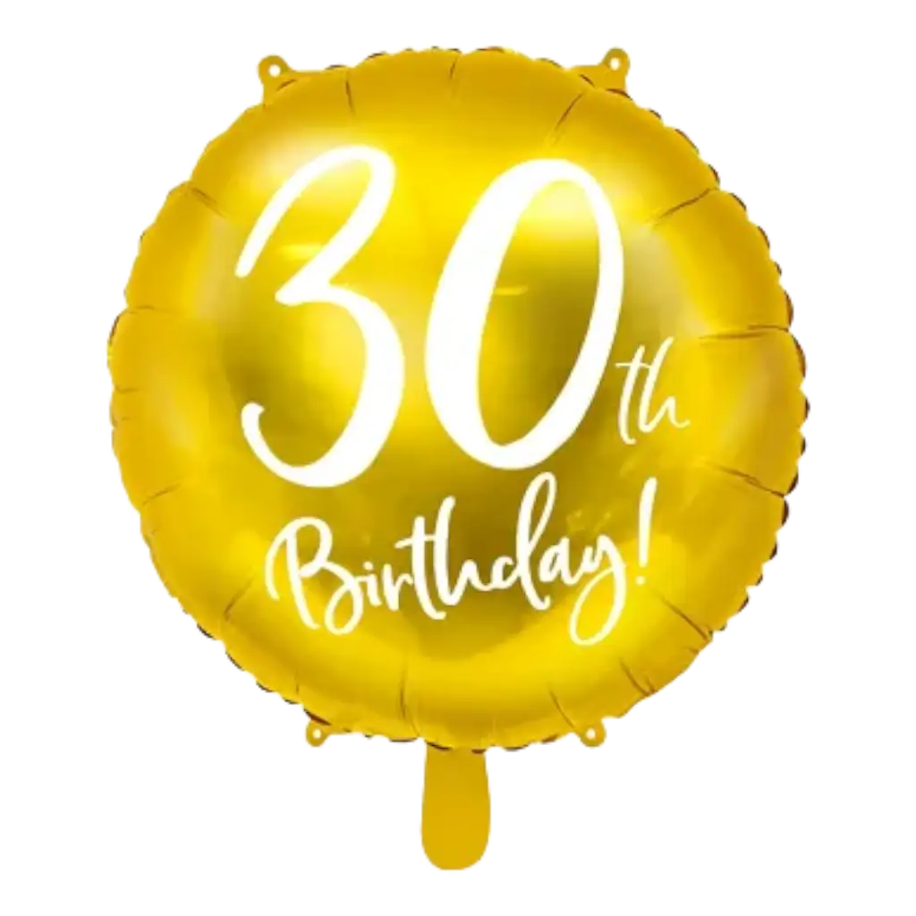 30th Birthday Balloon Gold ø45cm