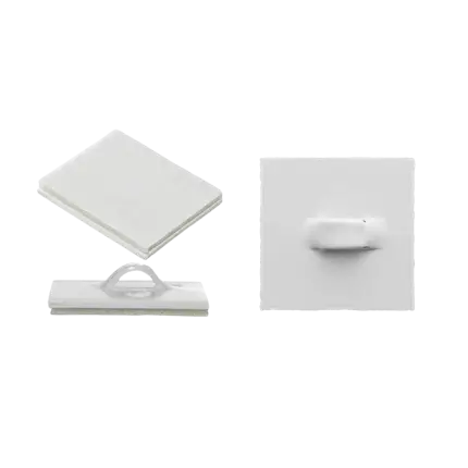 Self-adhesive holder with eyelet