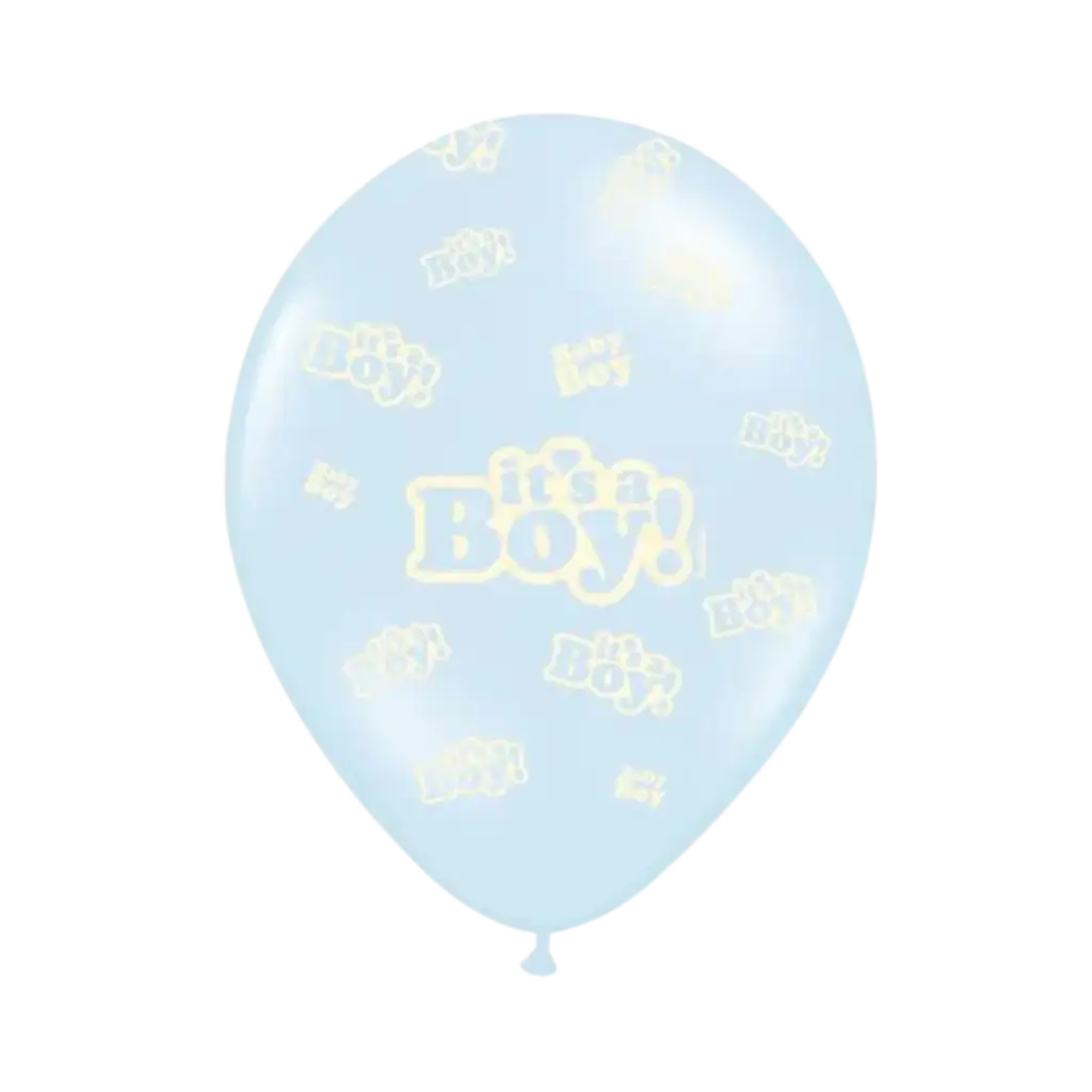 Set of 6 "It's a Boy" Balloons Mix