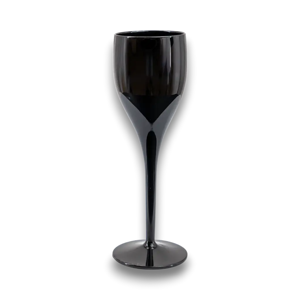 Black Champagne flute 12cl