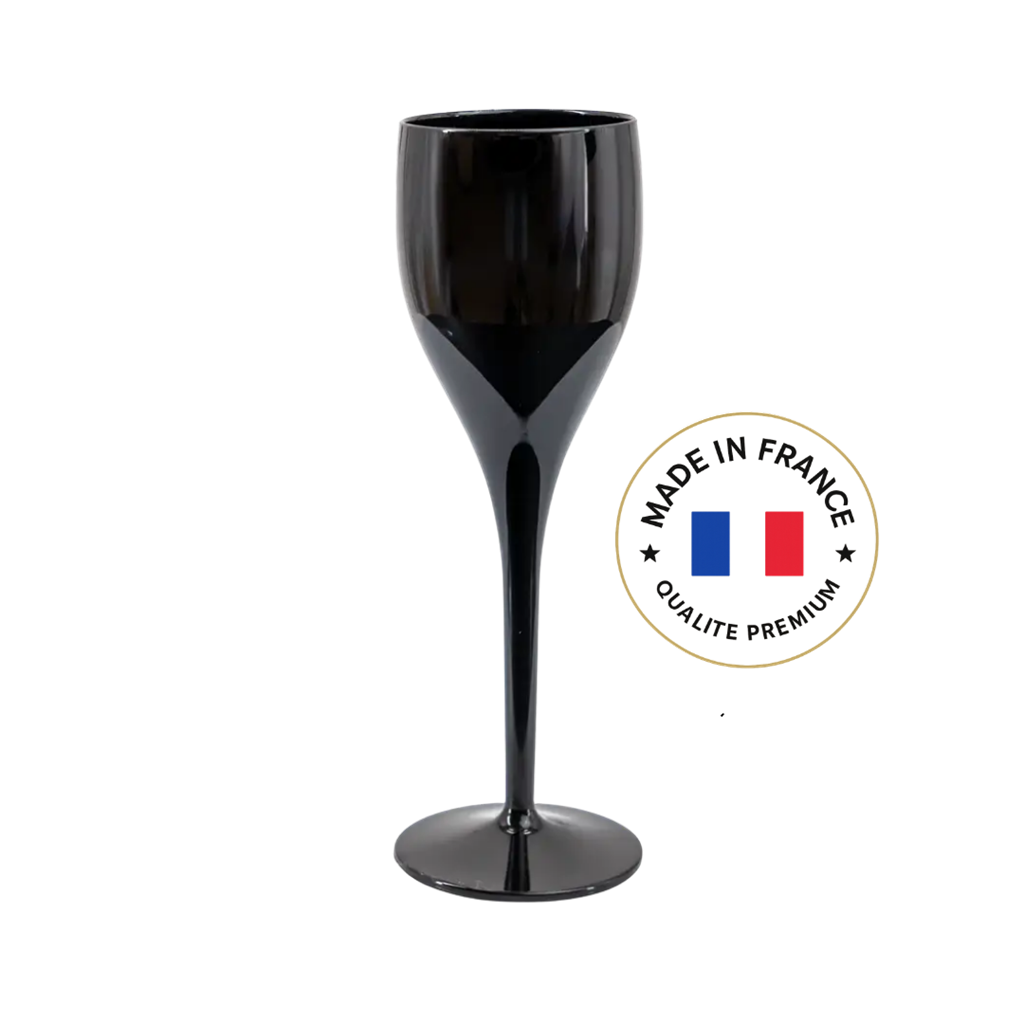 Black Champagne flute 12cl