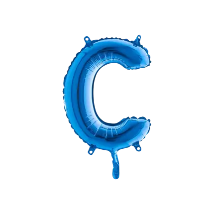 Balloon Letter C Blue - 35cm