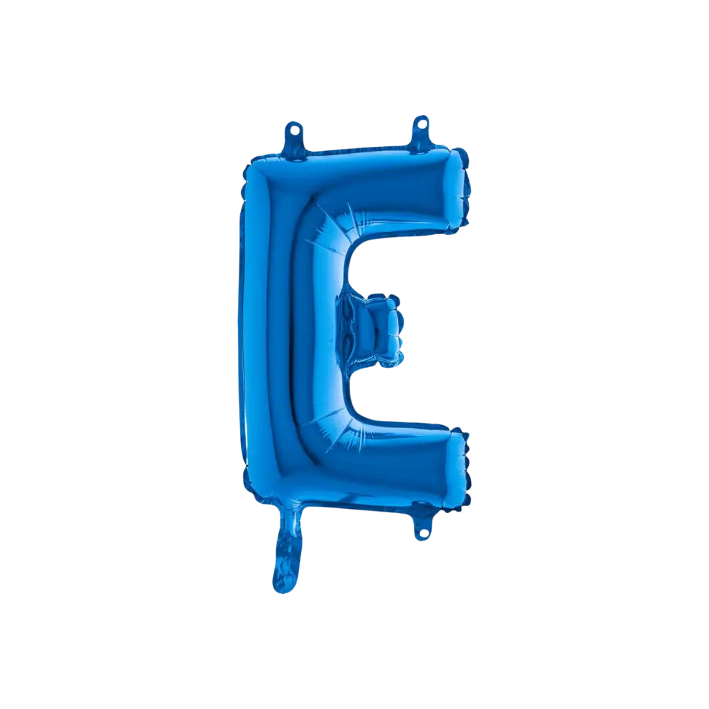 Balloon Letter E Blue - 35cm