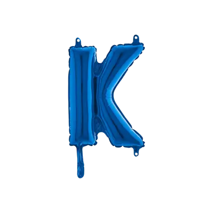 Balloon Letter K Blue - 35cm