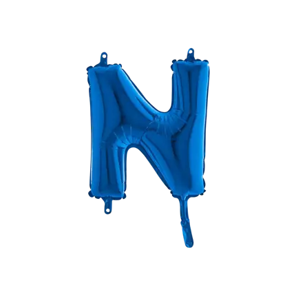 Balloon Letter N Blue - 35cm