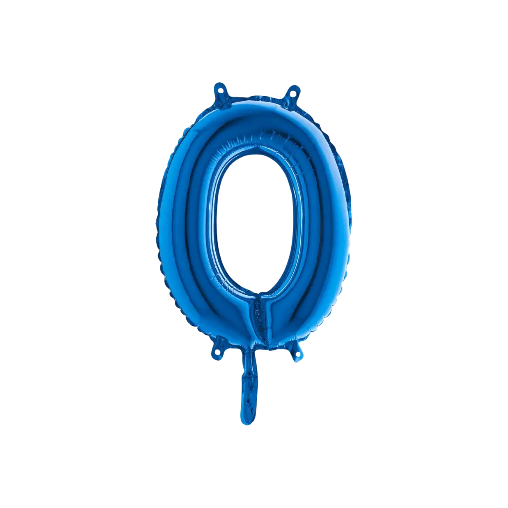Balloon Letter O Blue - 35cm