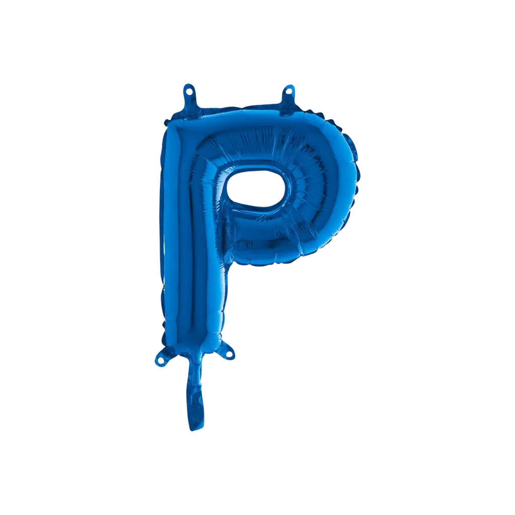 Balloon Letter P Blue - 35cm