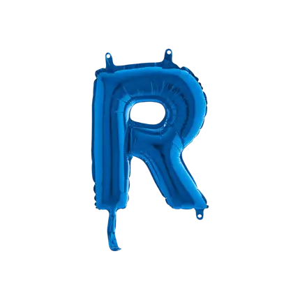 Balloon Letter R Blue - 35cm
