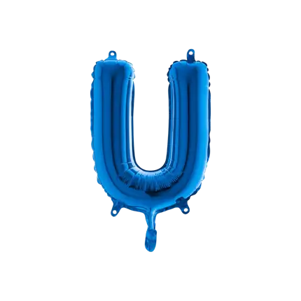 Balloon Letter U Blue - 35cm