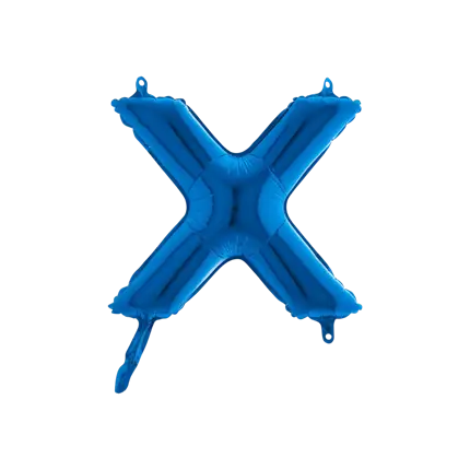 Balloon Letter X Blue - 35cm
