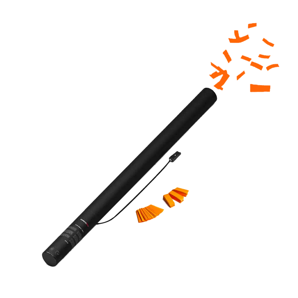Orange electric confetti gun 80 cm