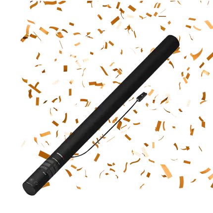 Orange electric confetti gun 80 cm