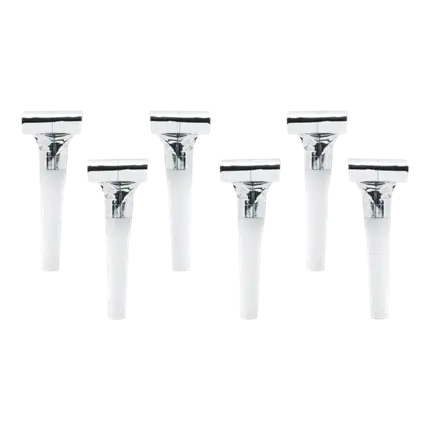 Set of 6 Silver Whistles