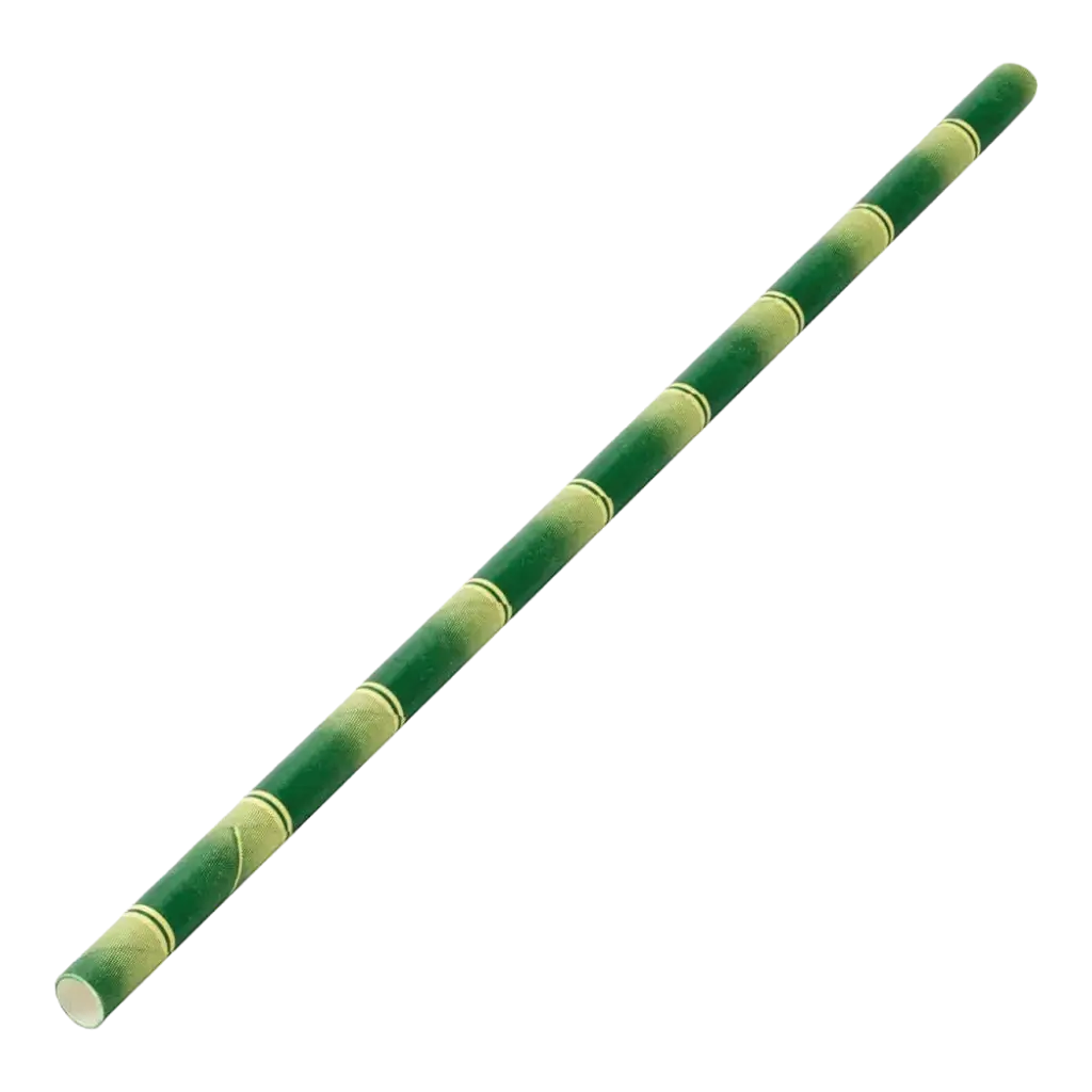 Bamboo paper straw 20cm /ø6mm (250 pcs)