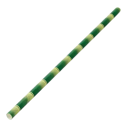 Bamboo paper straw 20cm /ø6mm (250 pcs)