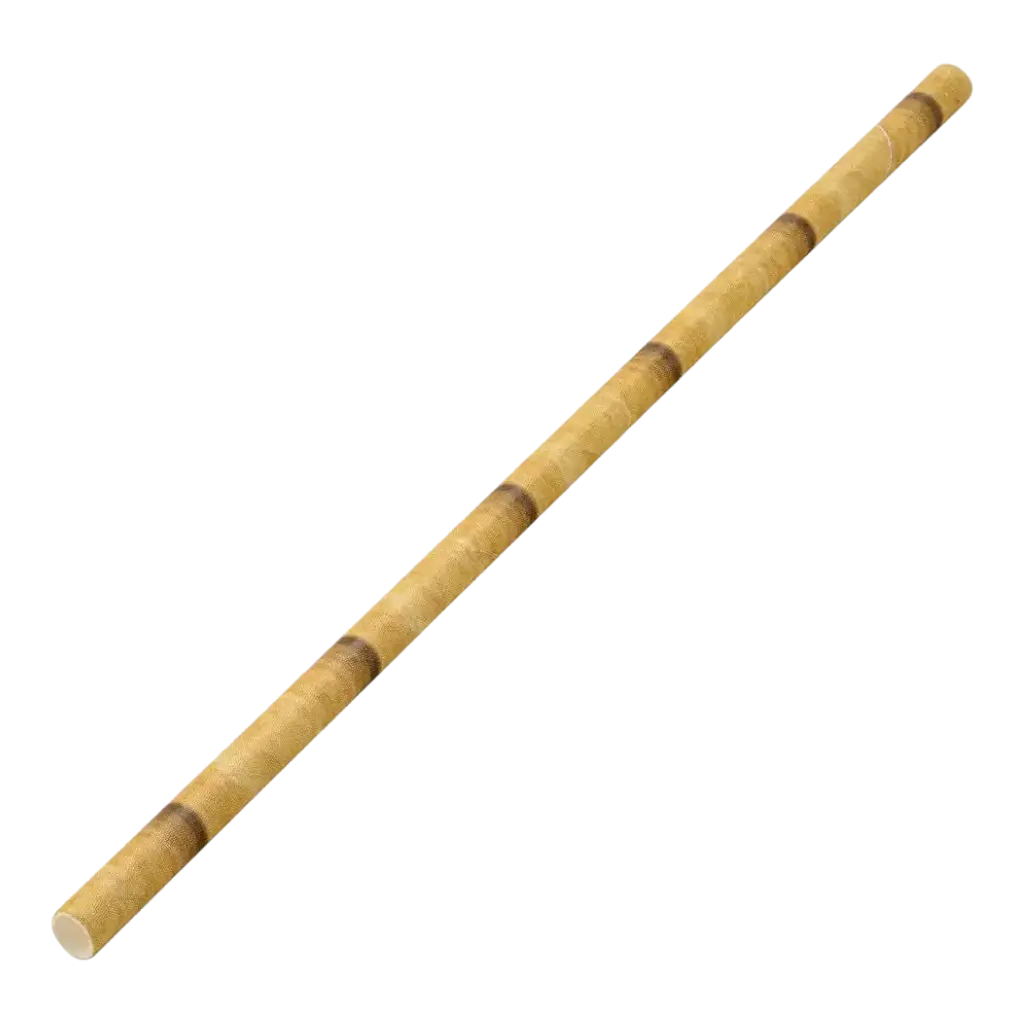 Design paper straw natural bamboo 20cm /ø6mm (250 pcs)