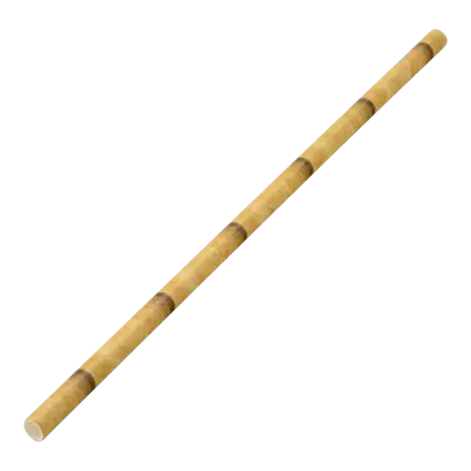 Design paper straw natural bamboo 20cm /ø6mm (250 pcs)